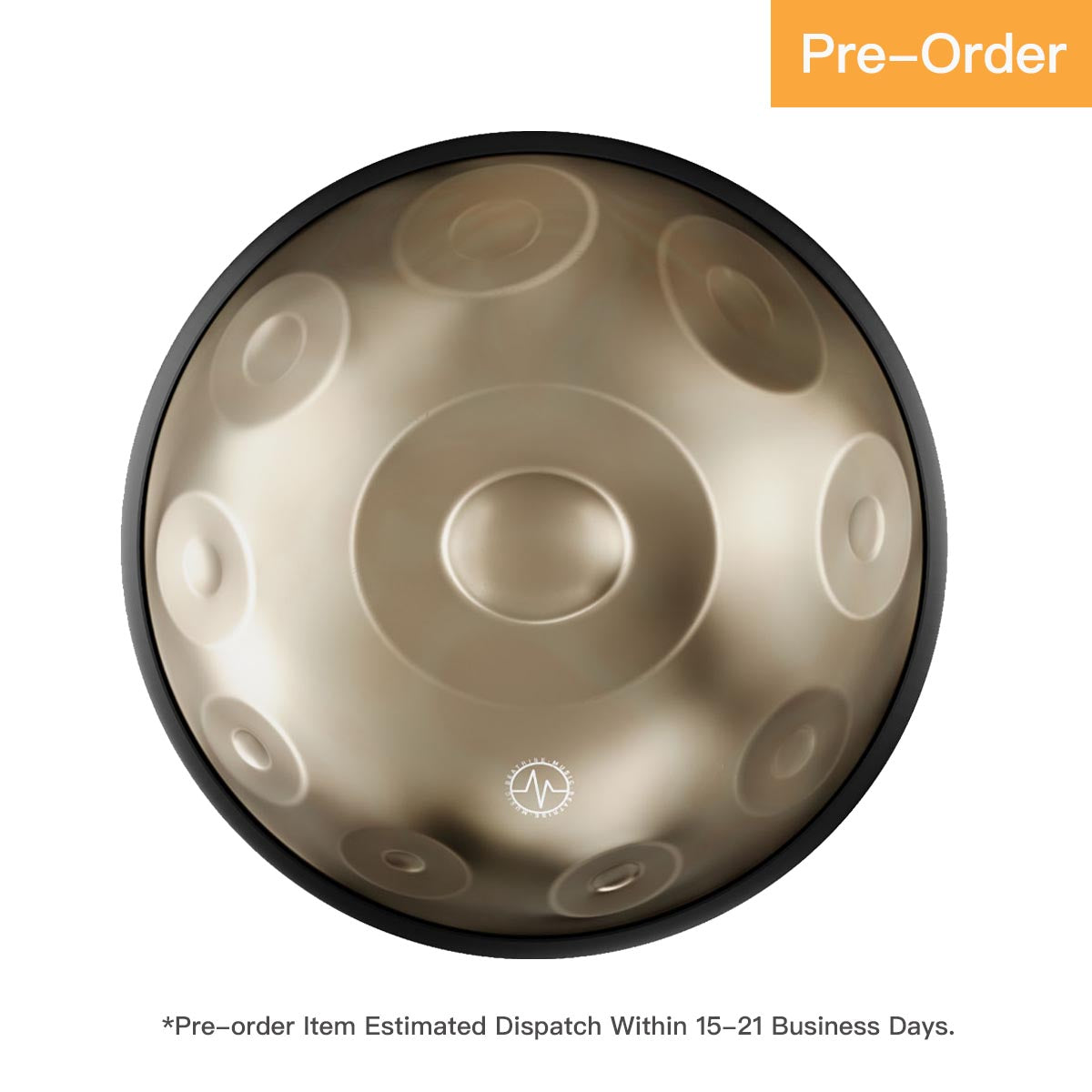 BeatRise 「StartSonic」Series - D Kurd 10 - 432Hz - Stainless Steel Handpan - Champagne Gold (Pre-order) - BeatRise Music