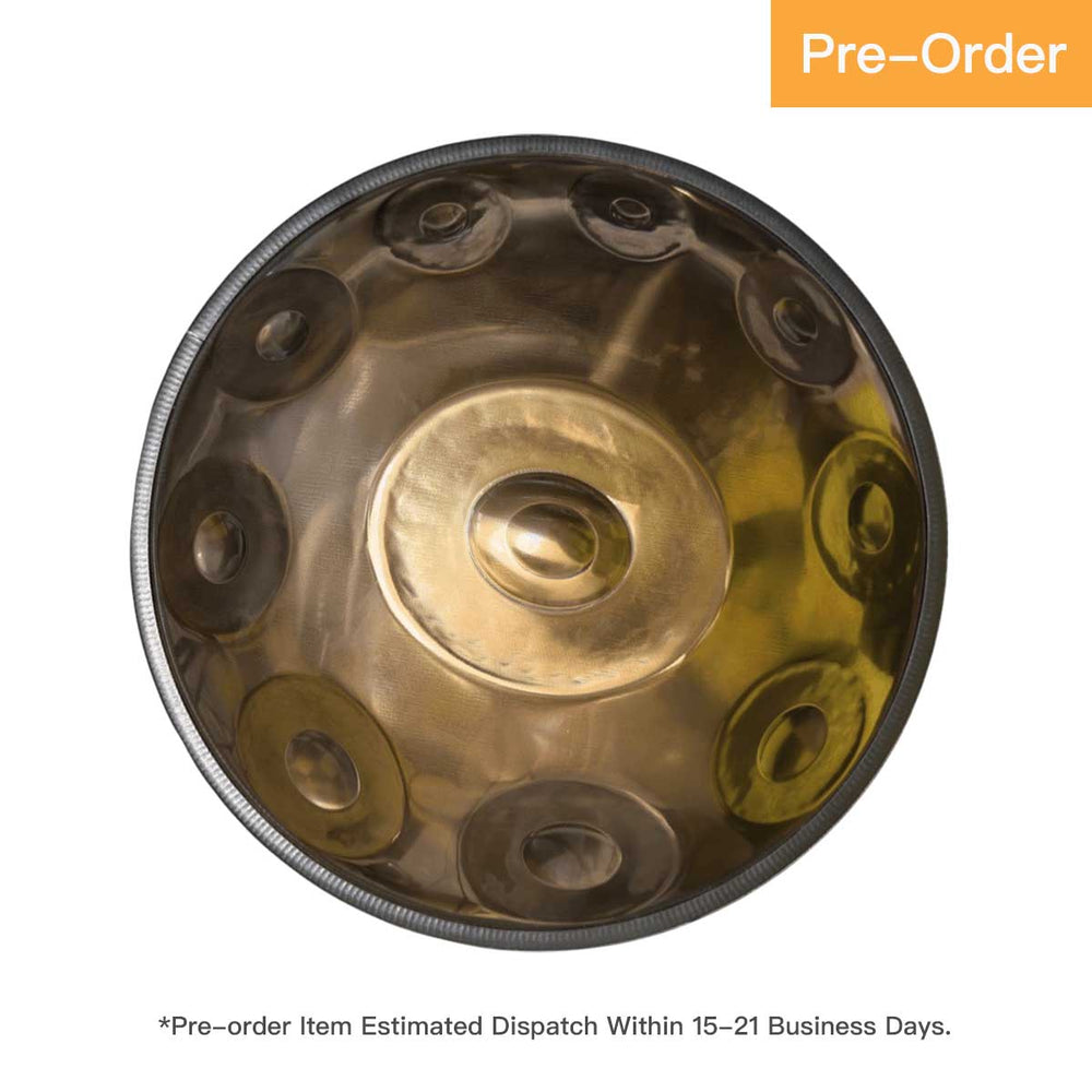 BeatRise 「StartSonic Plus」Series - D Kurd 9/10/12/13 - Stainless Steel Handpan - Polished Bronze (Pre-order) - BeatRise Music