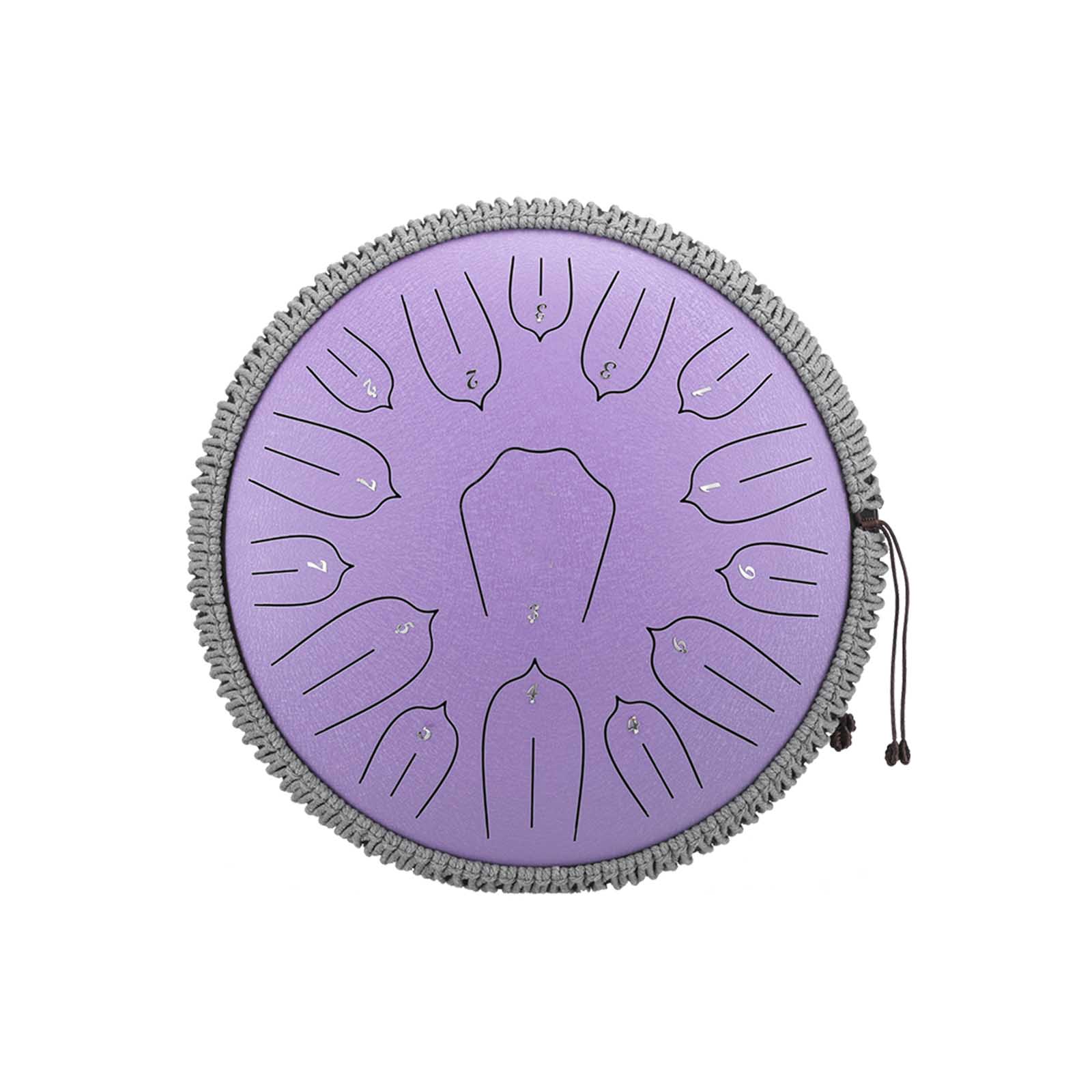 BeatRise 「Lotus」 Series - 14 Inch 15 Notes - Carbon Steel - Tongue Drum (C Major) - BeatRise Music