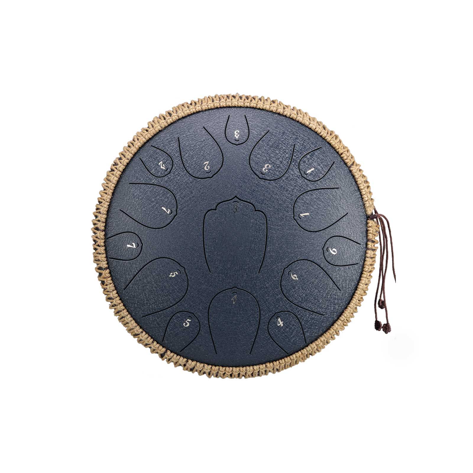 BeatRise 「Lotus X」 Series - 14 Inch 15 Notes - Carbon Steel - Tongue Drum (D Major) - BeatRise Music