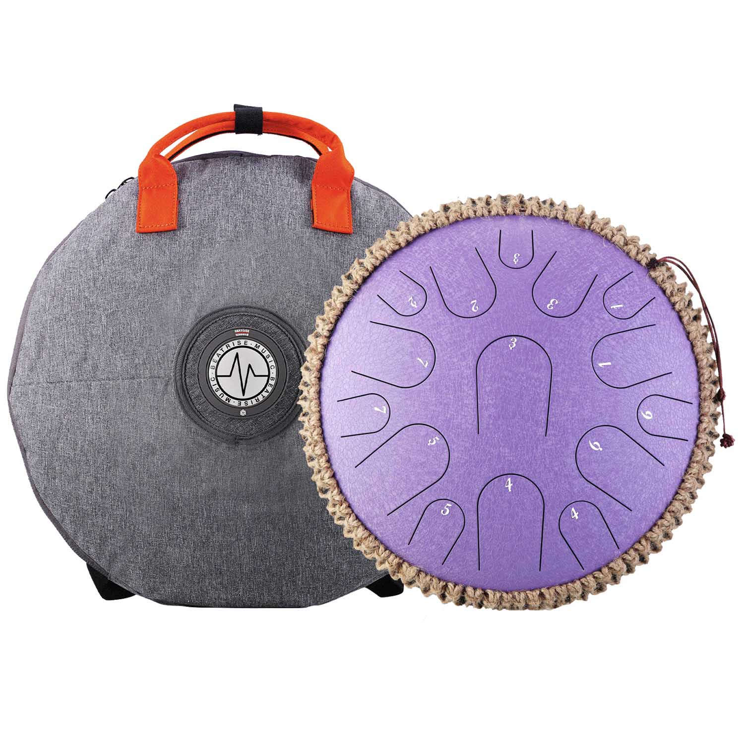 BeatRise 14 Inch 15 Notes Steel Tongue Drum (D Major) - BeatRise Music