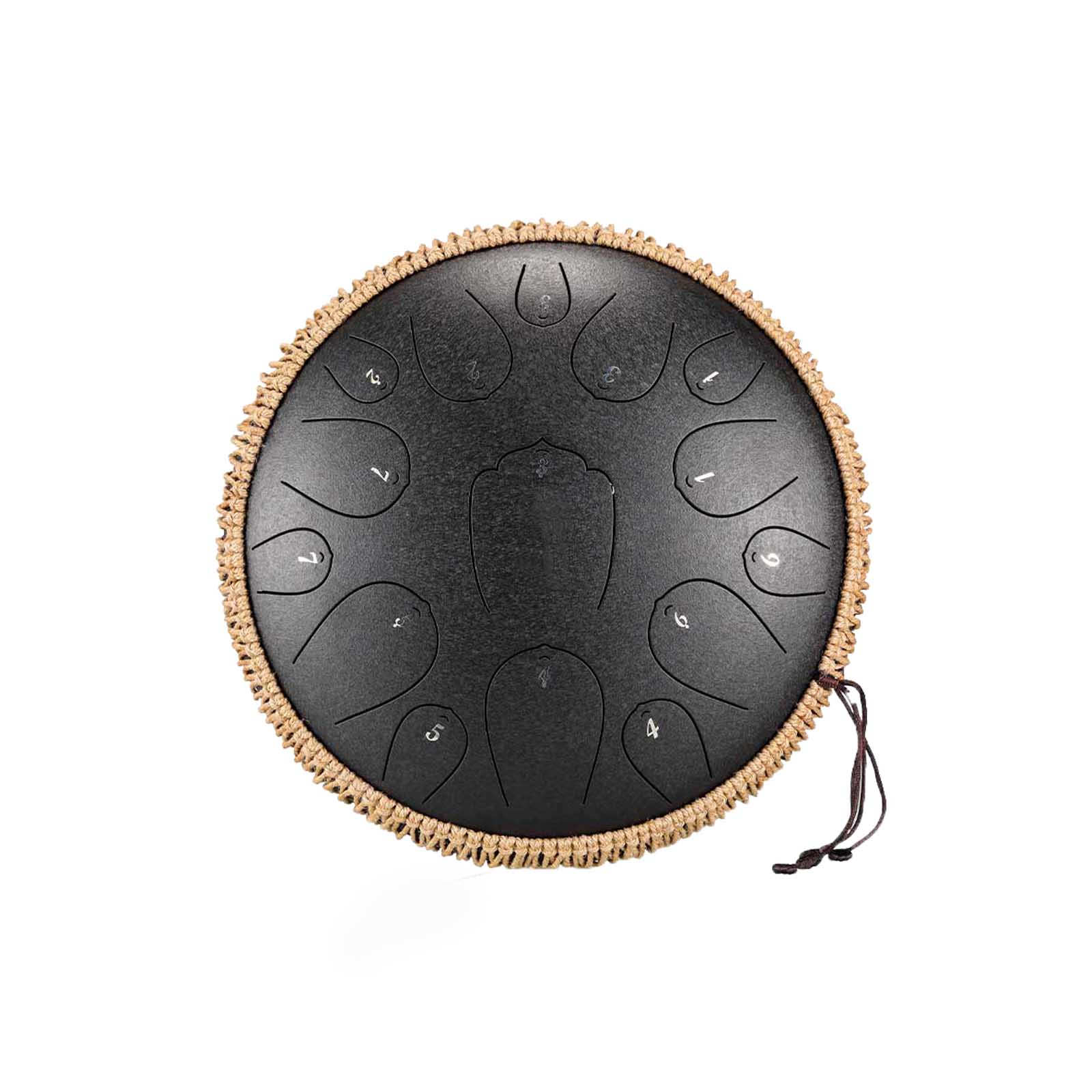 BeatRise 「Lotus X」 Series - 14 Inch 15 Notes - Carbon Steel - Tongue Drum (D Major) - BeatRise Music