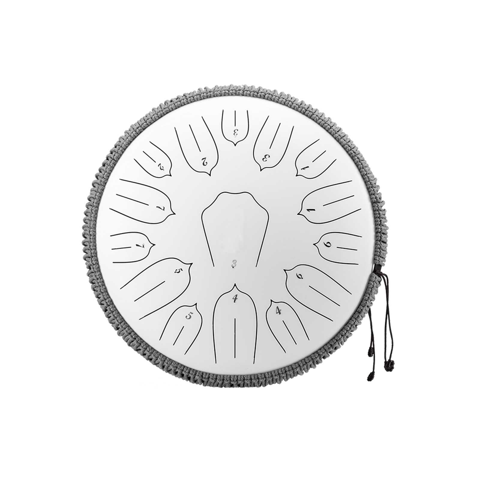 BeatRise 「Lotus」 Series - 14 Inch 15 Notes - Carbon Steel - Tongue Drum (C Major) - BeatRise Music