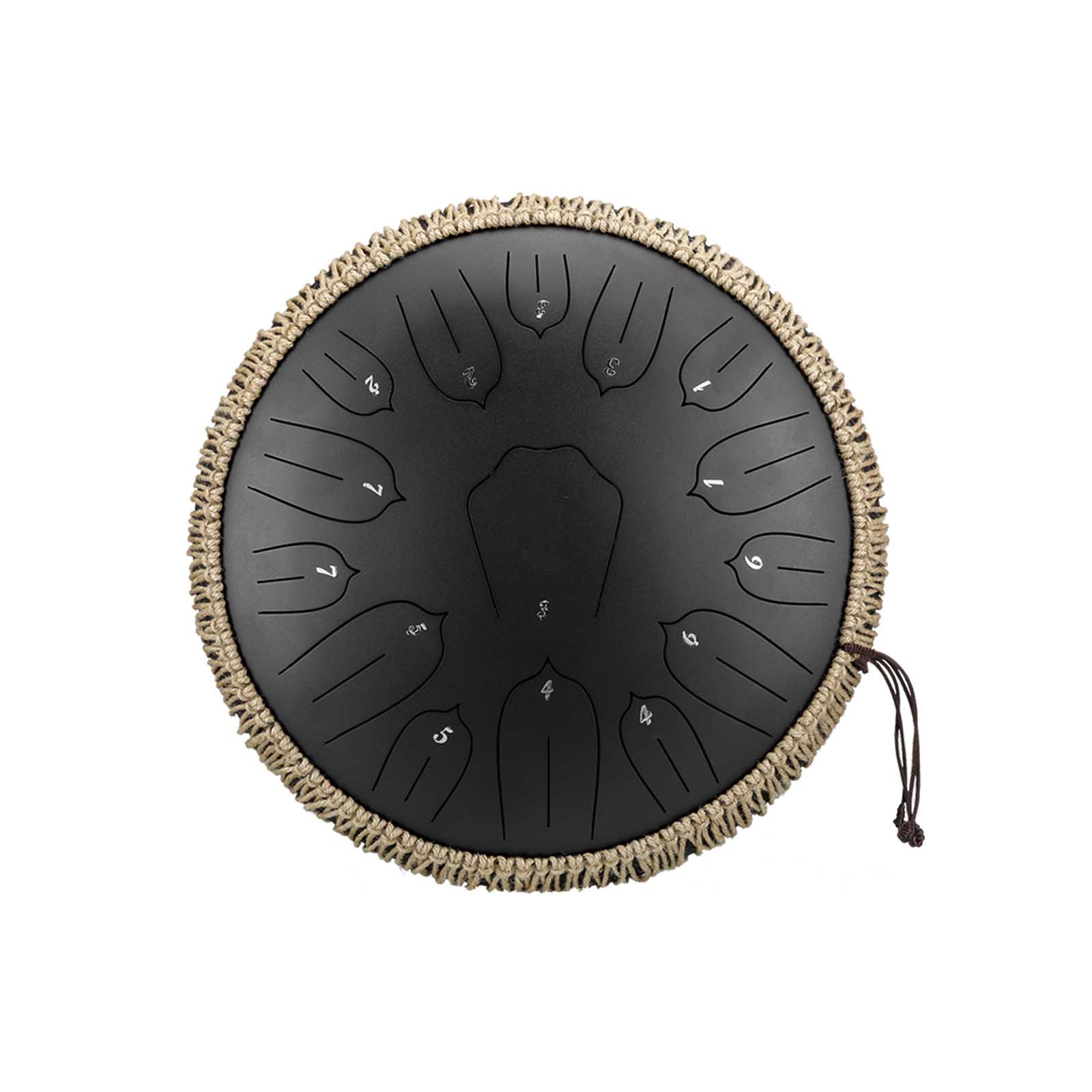 BeatRise 「Lotus」 Series - 14 Inch 15 Notes - Carbon Steel - Tongue Drum (C Major) - BeatRise Music