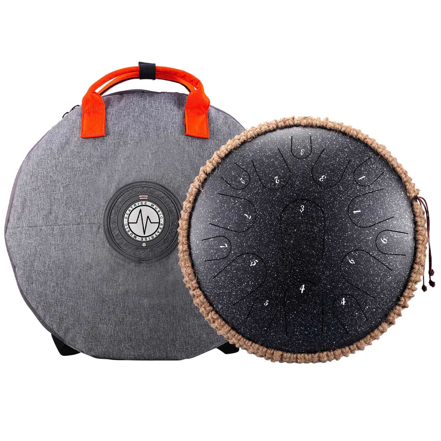 BeatRise 14 Inch 15 Notes Steel Tongue Drum (D Major) - BeatRise Music