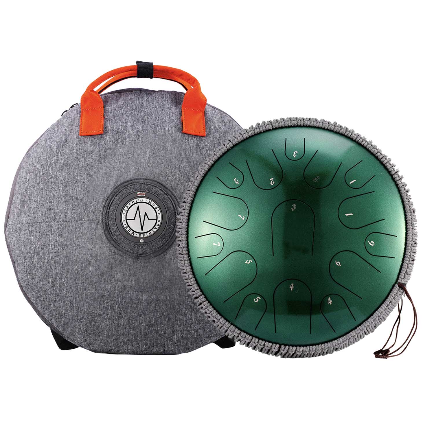 BeatRise 14 Inch 15 Notes Steel Tongue Drum (D Major) - BeatRise Music