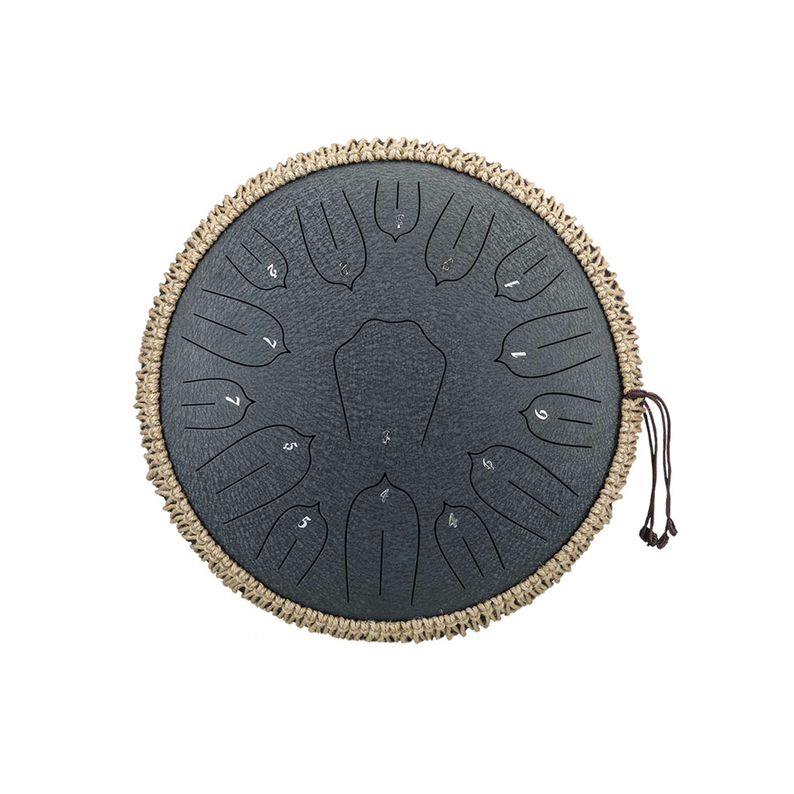 BeatRise 「Lotus」 Series - 13 Inch 15 Notes - Carbon Steel - Tongue Drum (D Major) - BeatRise Music