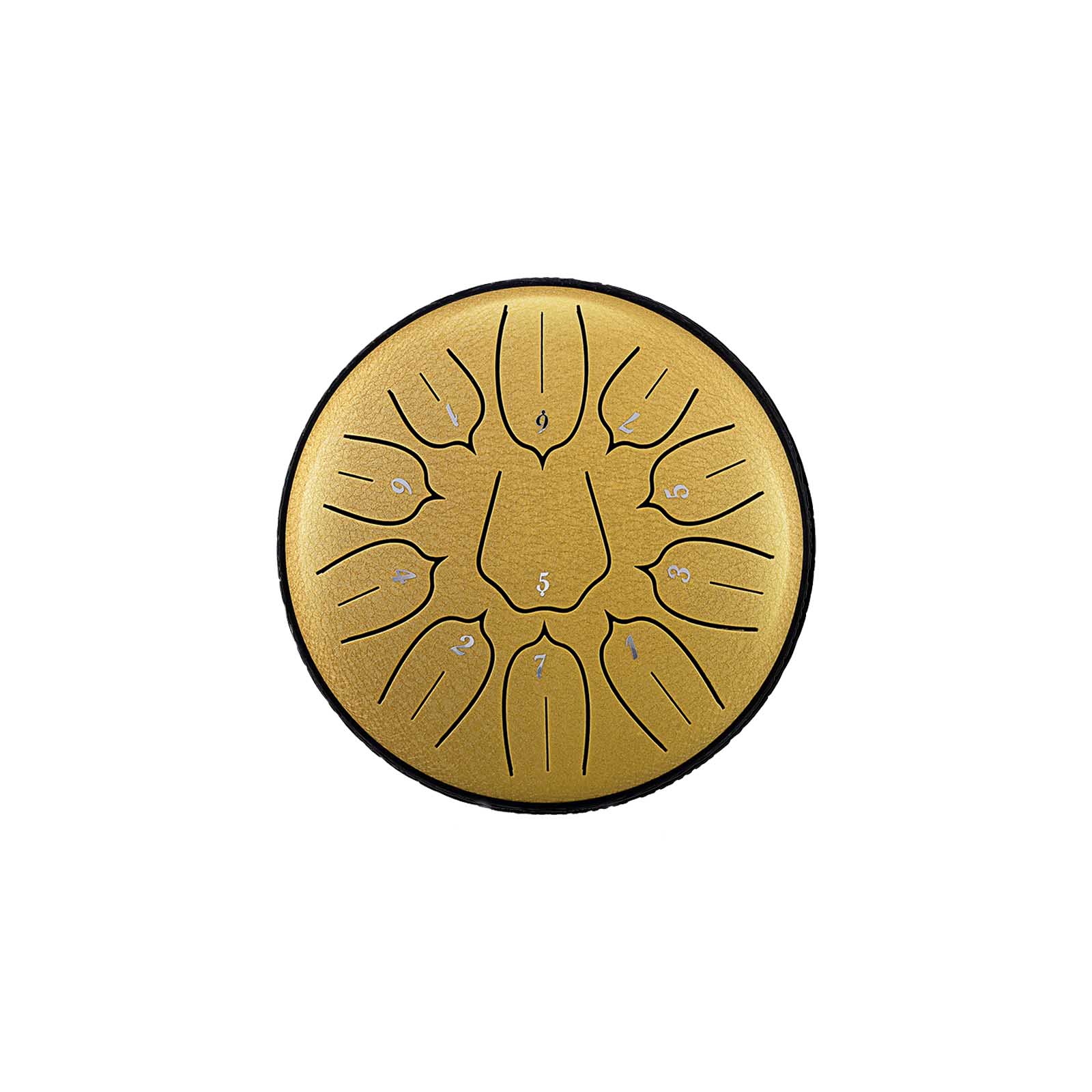 BeatRise 「Lotus」 Series - 6 Inch 11 Notes - Carbon Steel - Tongue Drum (D Major) - BeatRise Music