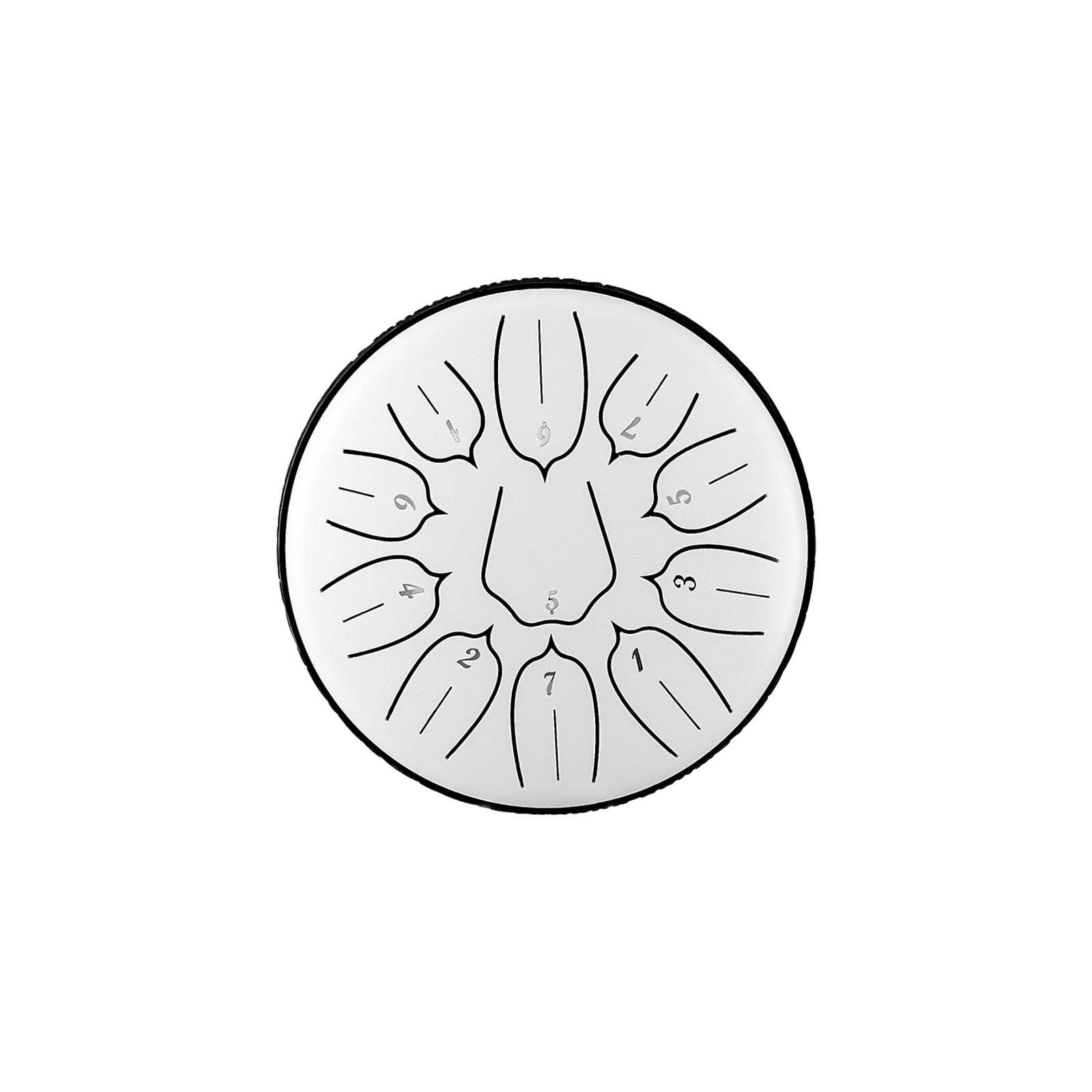 BeatRise 「Lotus」 Series - 6 Inch 11 Notes - Carbon Steel - Tongue Drum (D Major) - BeatRise Music