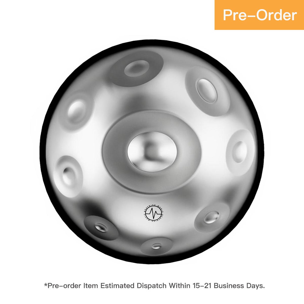 BeatRise 「StartSonic」Series - D Kurd 9 - 432Hz - Stainless Steel Handpan - Silver (Pre-order) - BeatRise Music
