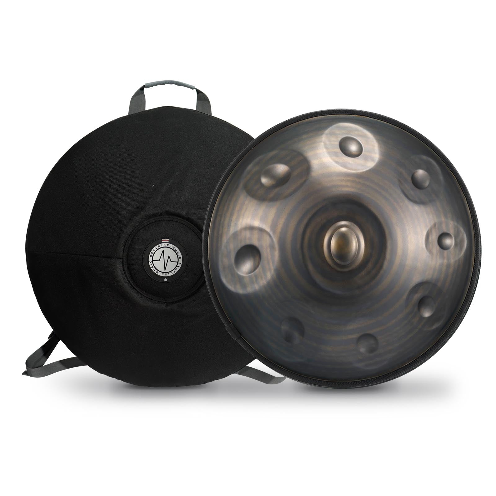 BeatRise「NitroSonic」Series - D Kurd 9 - Nitrided Steel Handpan - Retro