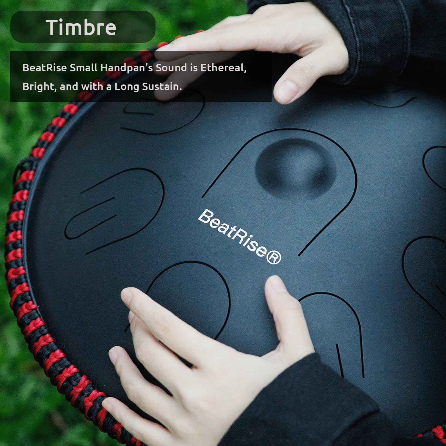 BeatRise 14 Inch 9 Notes Mini Handpan Hybrid Drum - BeatRise Music