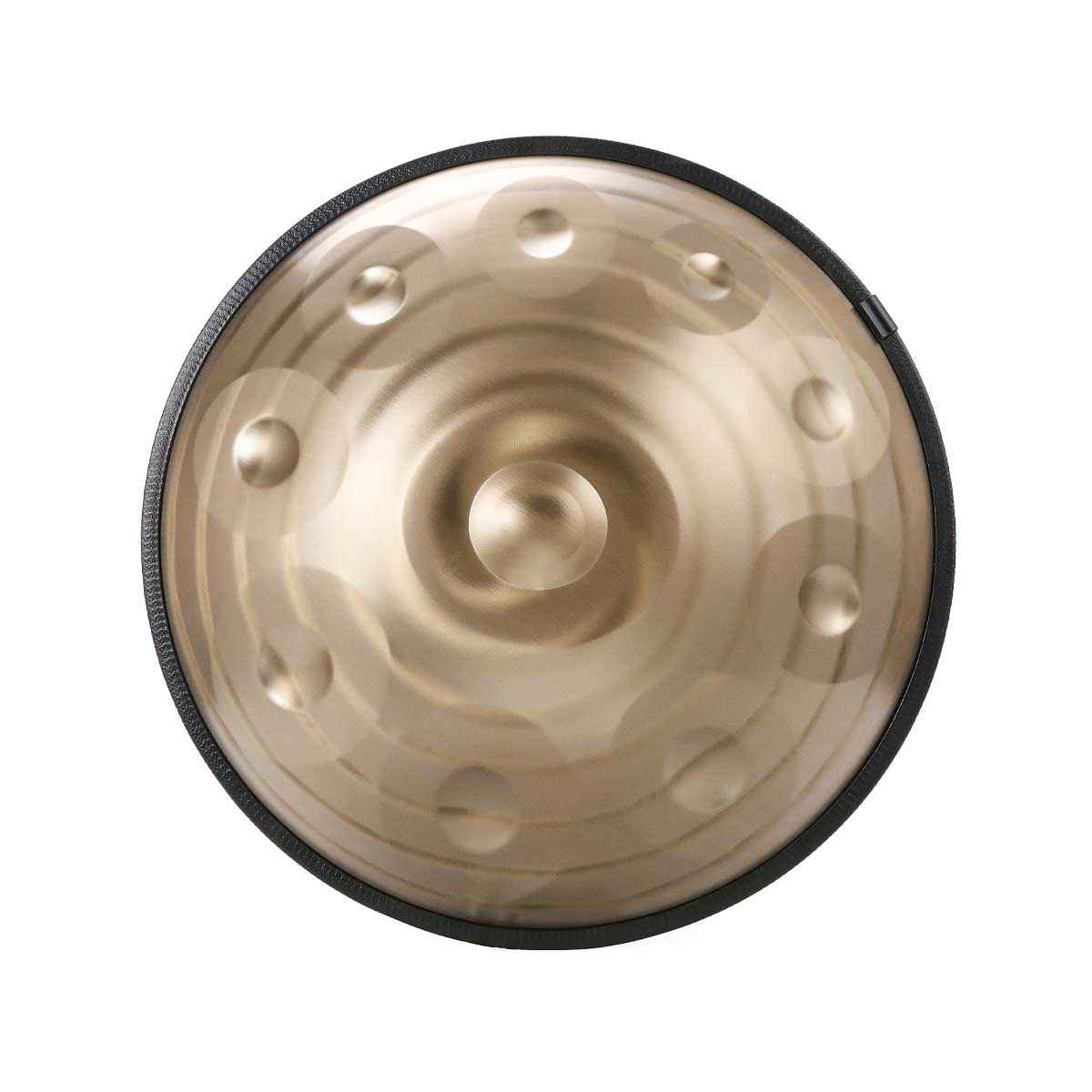BeatRise 「LiteSonic」Series - D Kurd 9/10/12 - 440 Hz - Stainless Steel Handpan - Gold Spiral (Pre-order) - BeatRise Music
