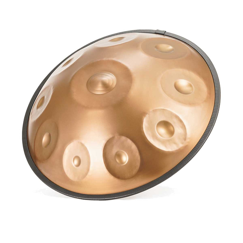 BeatRise 「LiteSonic」Series - D Kurd 10/12 - 440 Hz - Stainless Steel Handpan - Dazzle Gold (Pre-order) - BeatRise Music