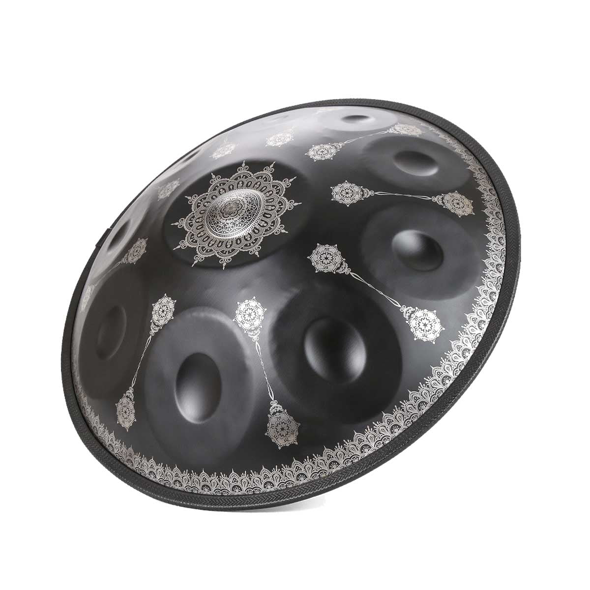 BeatRise 「LiteSonic」Series - D Kurd 9/10/12 - 440 Hz - Stainless Steel Handpan - Black Datura (Pre-order) - BeatRise Music