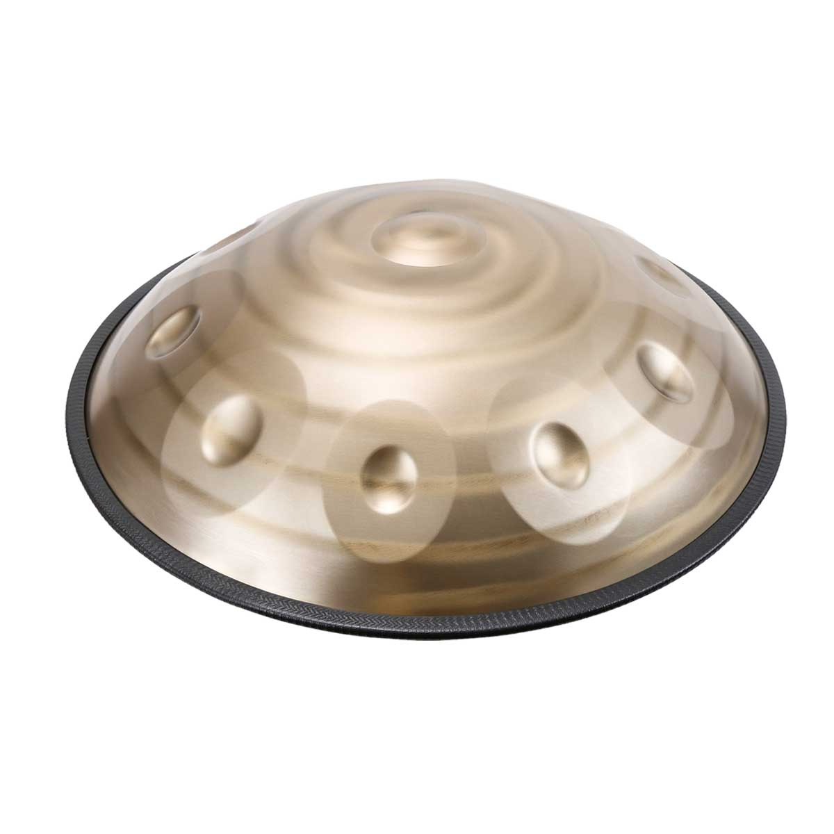 BeatRise 「LiteSonic」Series - D Kurd 9/10/12 - 440 Hz - Stainless Steel Handpan - Gold Spiral (Pre-order) - BeatRise Music