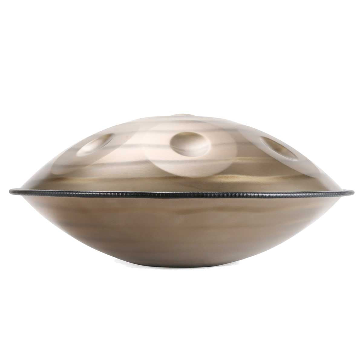 BeatRise 「LiteSonic」Series - D Kurd 9/10/12 - 440 Hz - Stainless Steel Handpan - Gold Spiral (Pre-order) - BeatRise Music