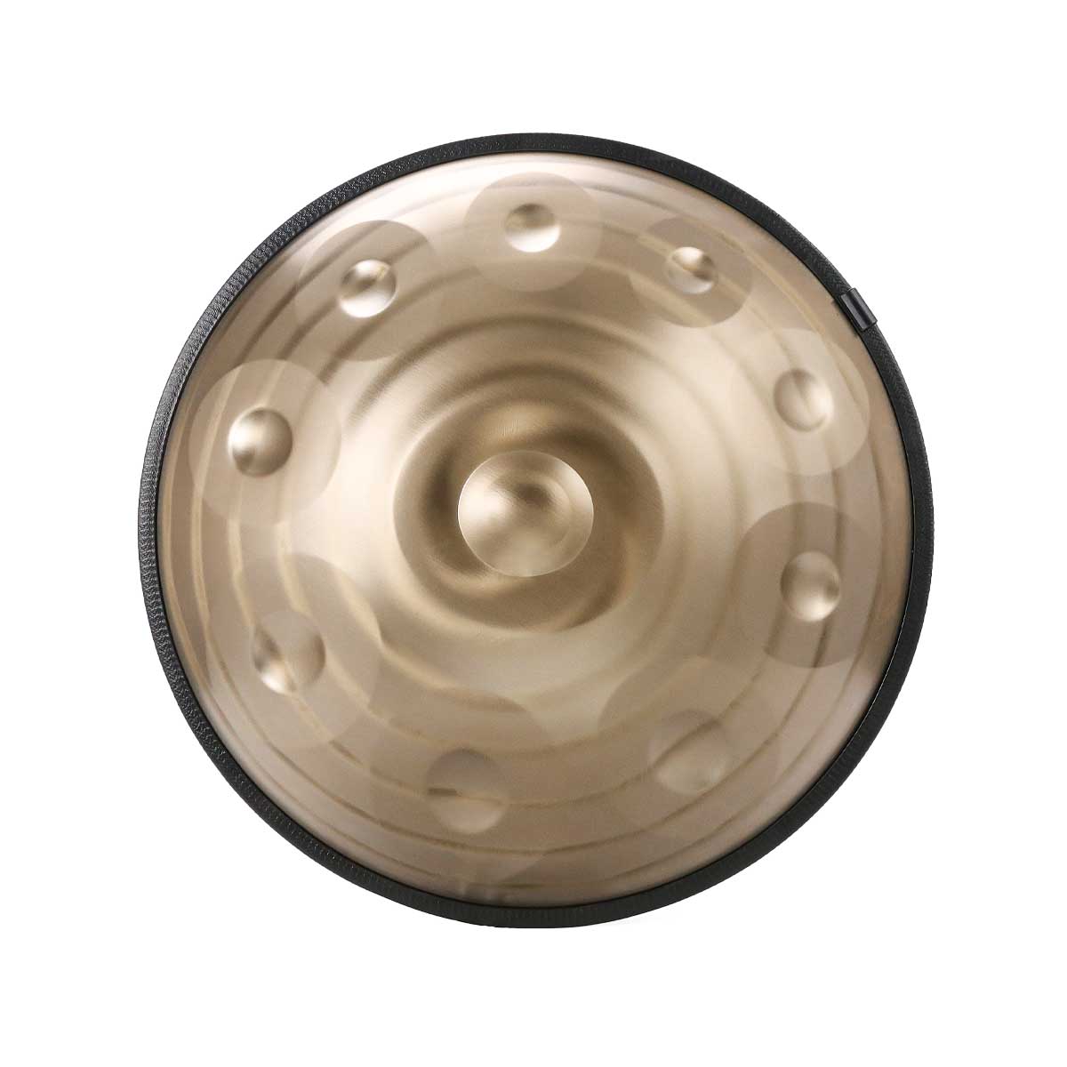 BeatRise 「LiteSonic」Series - D Kurd 9/10/12 - 440 Hz - Stainless Steel Handpan - Gold Spiral (Pre-order) - BeatRise Music