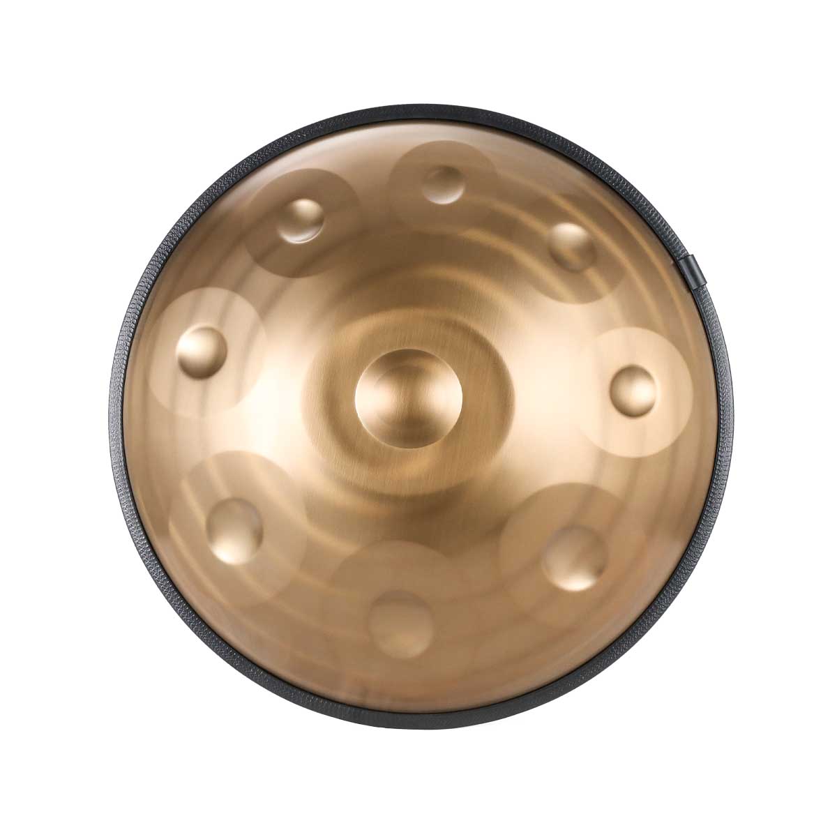 BeatRise 「LiteSonic」Series - D Kurd 9/10/12 - 440 Hz - Stainless Steel Handpan - Gold Spiral (Pre-order) - BeatRise Music