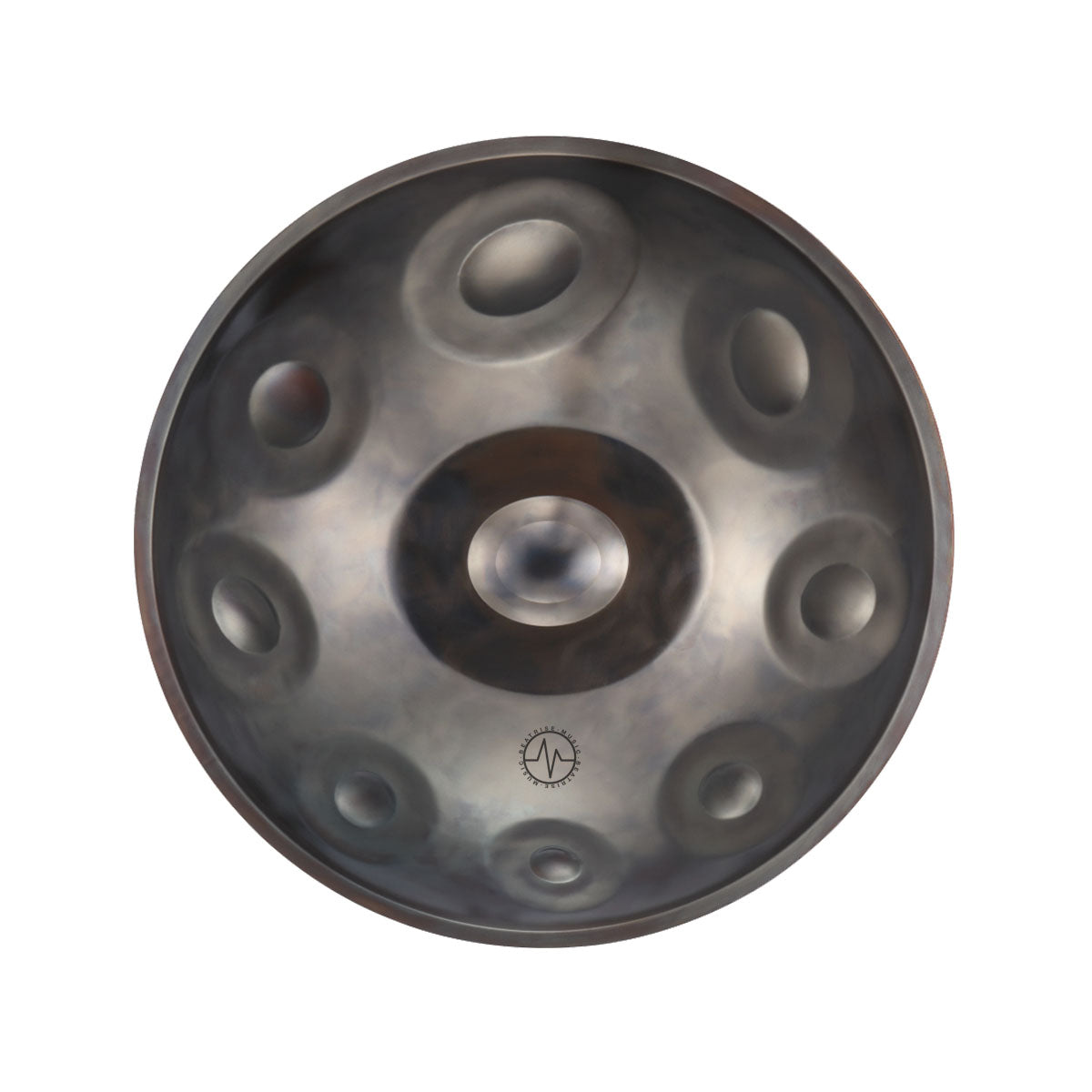 BeatRise「ProSonic」Series - Optional Scales - Stainless Steel Handpan - Bluish Brown - BeatRise Music