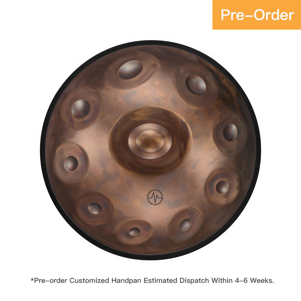 BeatRise「ProSonic」Series - Optional Scales - Stainless Steel Handpan - Bronze - BeatRise Music