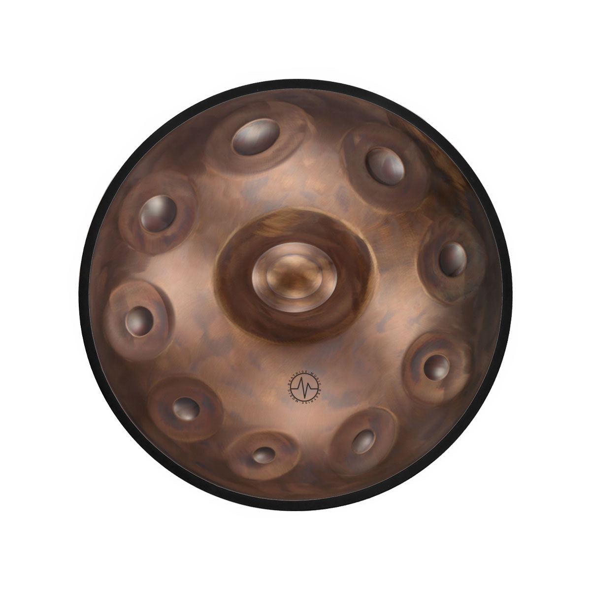 BeatRise「ProSonic」Series - Optional Scales - Stainless Steel Handpan - Bronze - BeatRise Music
