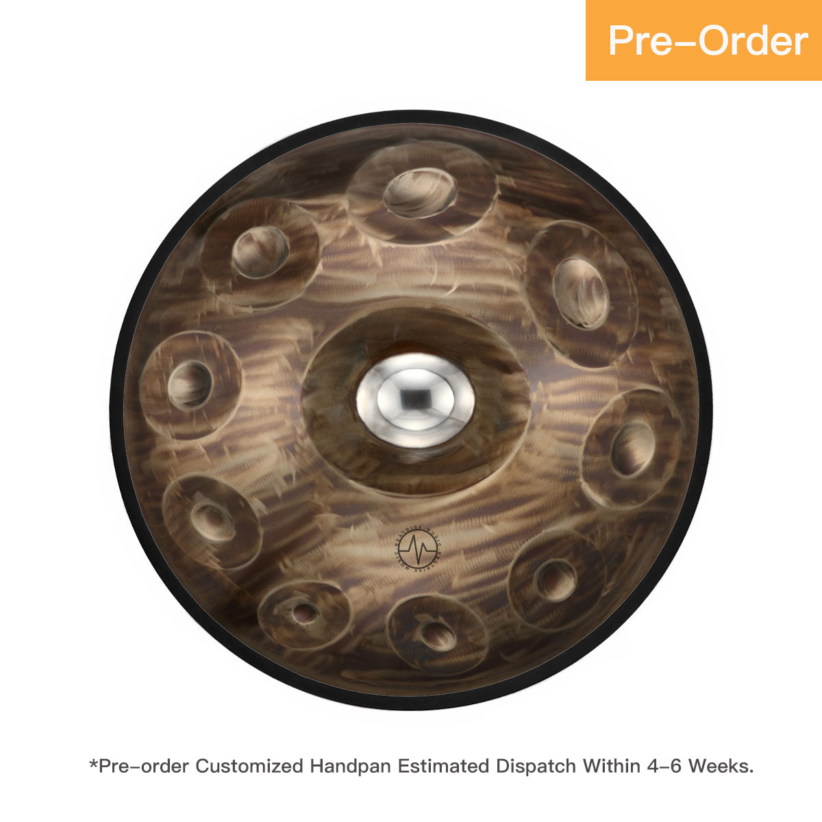 BeatRise「ProSonic」Series - Optional Scales - Stainless Steel Handpan - Vintage Bronze - BeatRise Music