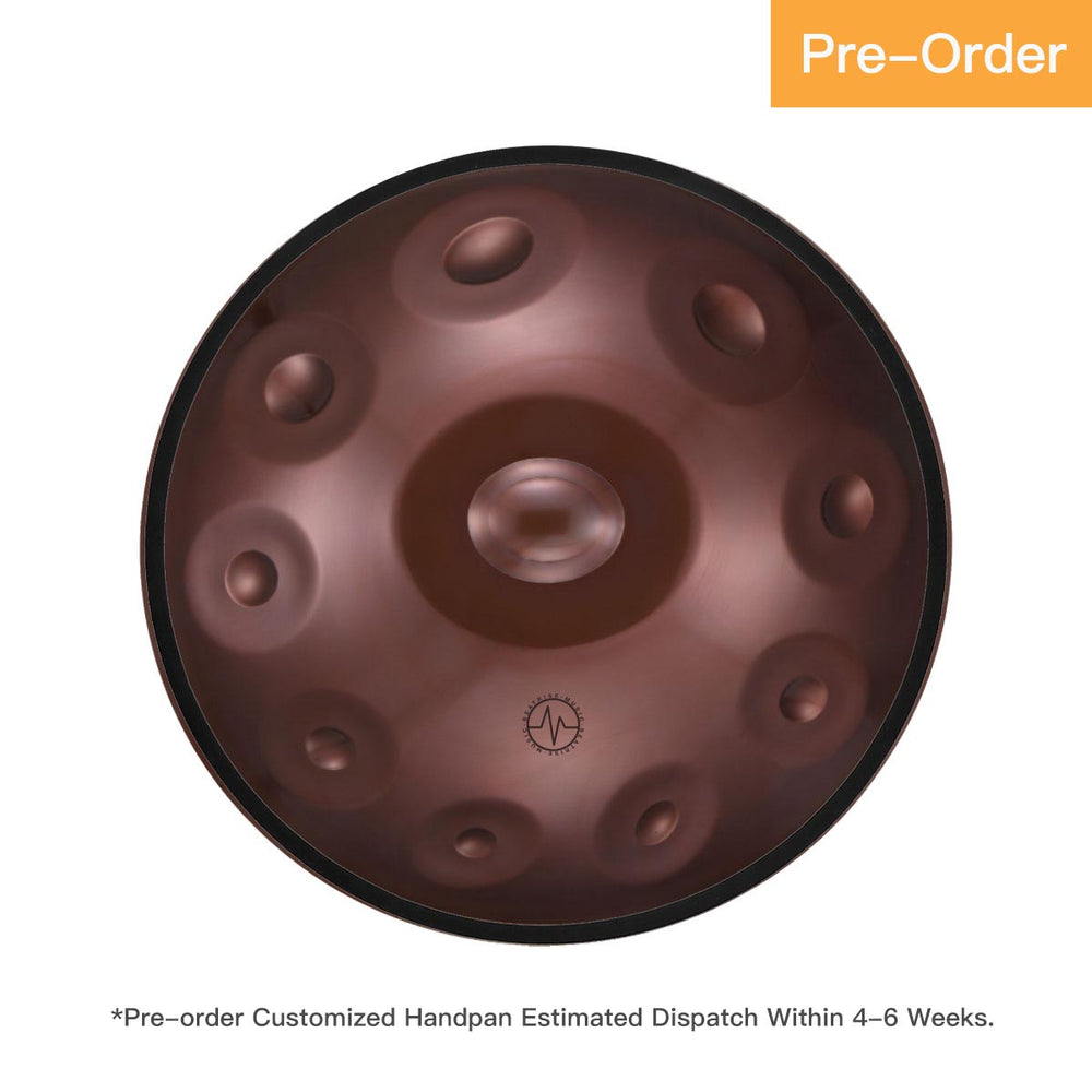 BeatRise「ProSonic」Series - Optional Scales - Stainless Steel Handpan - Brown - BeatRise Music