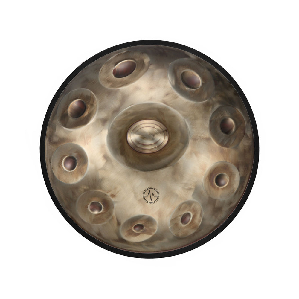 BeatRise「ProSonic」Series - Optional Scales - Stainless Steel Handpan - Vintage Gold - BeatRise Music
