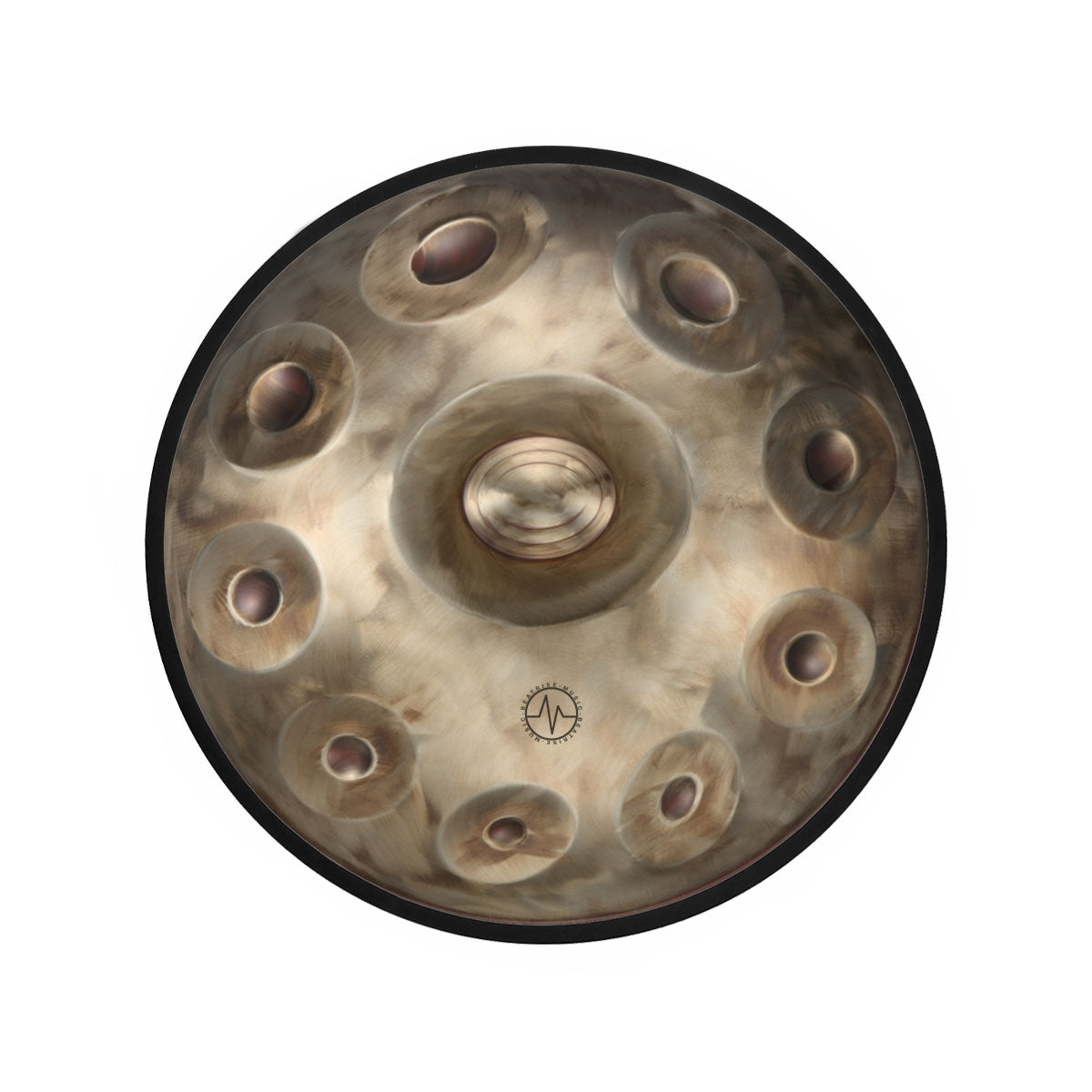 BeatRise「ProSonic」Series - Optional Scales - Stainless Steel Handpan - Vintage Gold - BeatRise Music