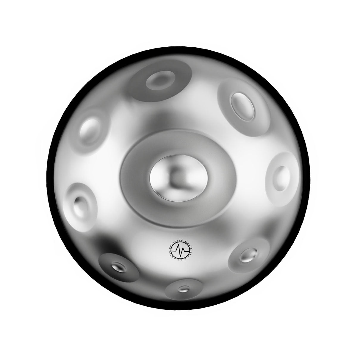 BeatRise 「StartSonic」Series - D Kurd 9 - 432Hz - Stainless Steel Handpan - Silver (Pre-order) - BeatRise Music