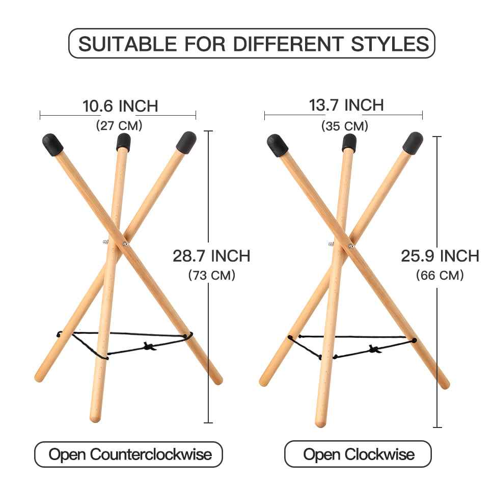 BeatRise Tongue Drum and Hanpan Drum Bracket (Medium) - BeatRise Music