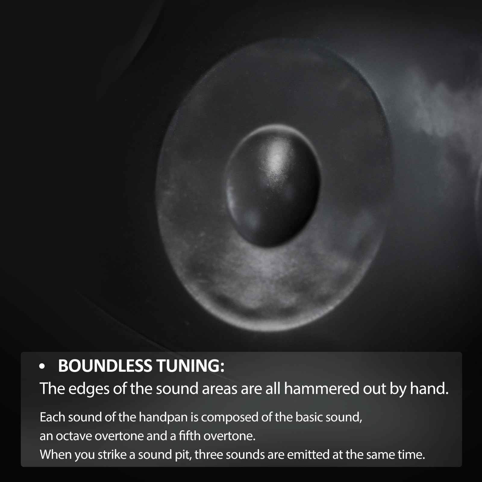 BeatRise「NitroSonic」Series - D Kurd 10 - Nitrided Steel Handpan - Space Grey - BeatRise Music