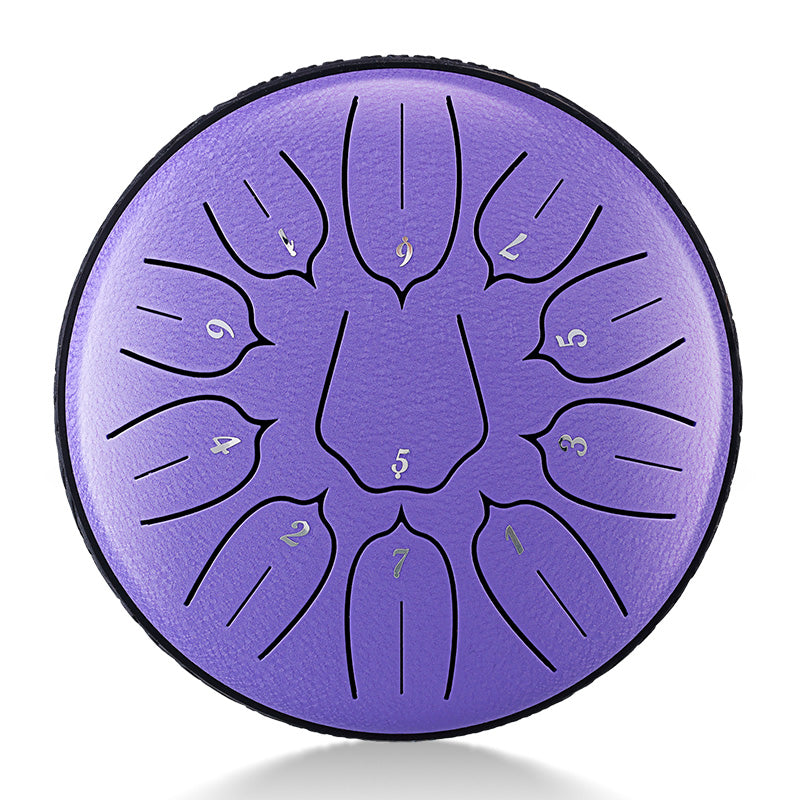 BeatRise 「Lotus」 Series - 6 Inch 11 Notes - Carbon Steel - Tongue Drum (D Major)