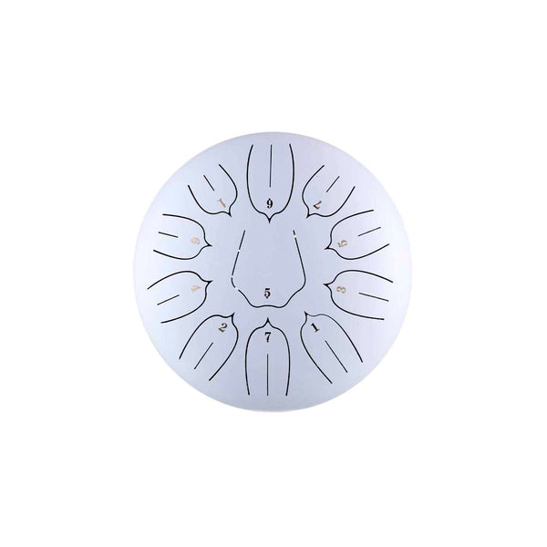 BeatRise 「Lotus」 Series - 10 Inch 11 Notes - Carbon Steel - Steel Tongue Drum (D Major)