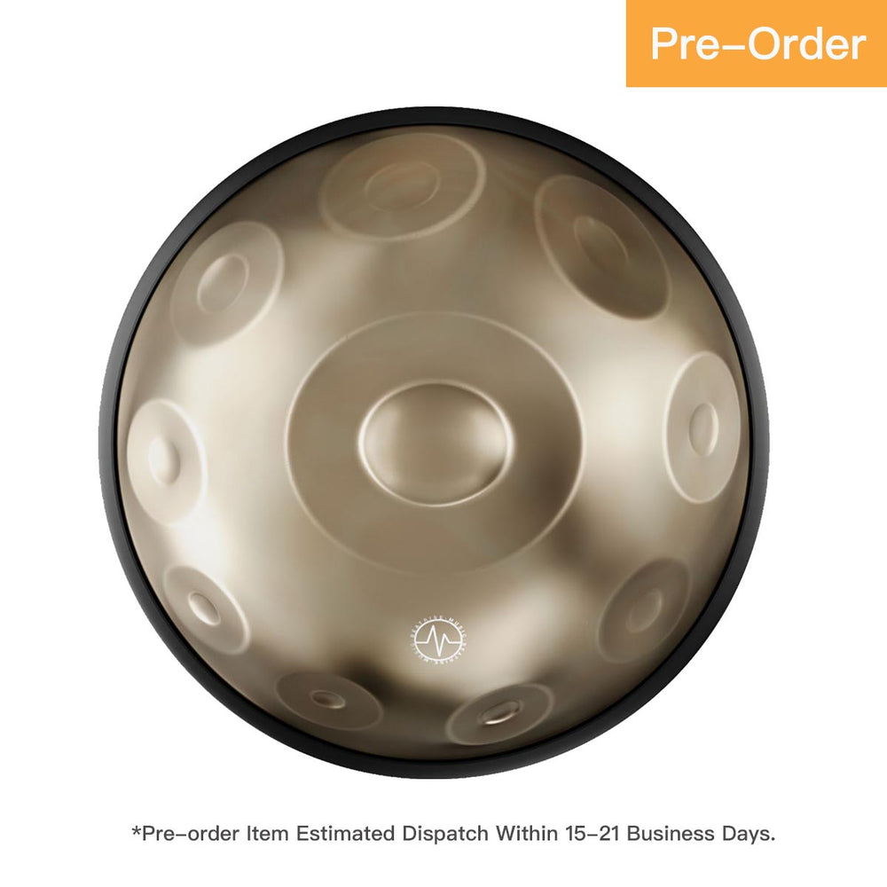 BeatRise 「StartSonic」Series - D Kurd 10 - Stainless Steel Handpan - Champagne Gold (*Pre-Order)