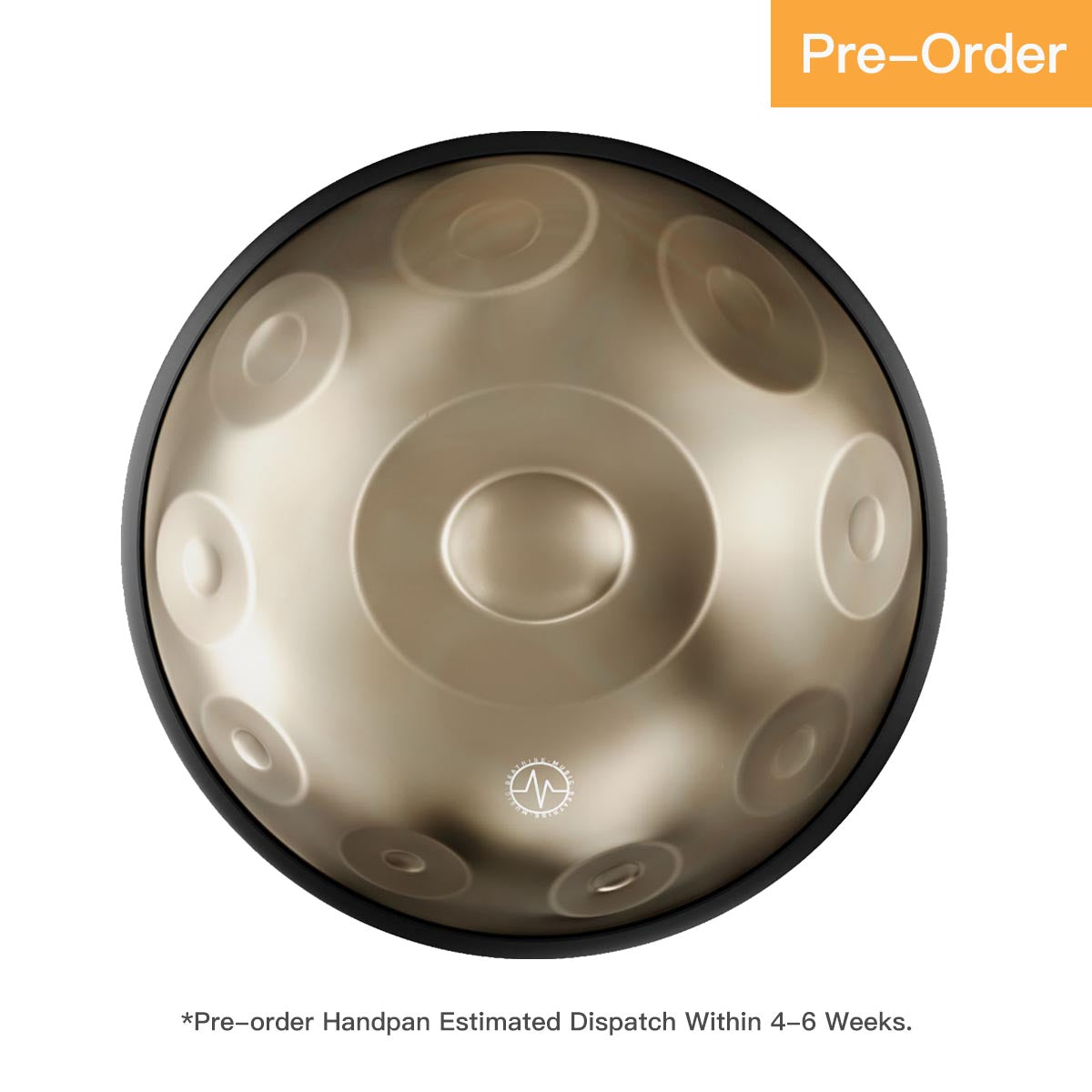 BeatRise 「StartSonic」Series - D Kurd 10 - Stainless Steel Handpan - Champagne Gold (Pre-order)