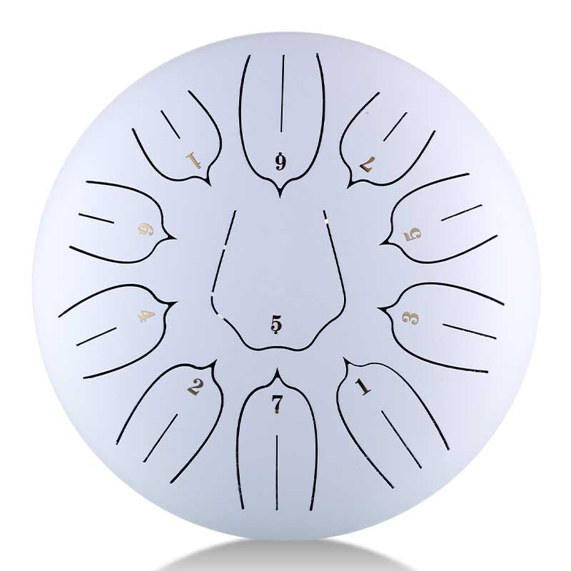 BeatRise 「Lotus」 Series - 10 Inch 11 Notes - Carbon Steel - Tongue Drum (D Major)