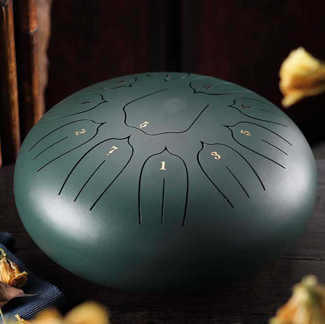 BeatRise 「Lotus」 Series - 12 Inch 11 Notes - Carbon Steel - Tongue Drum (C Major)
