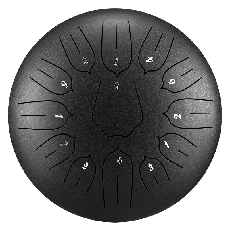 BeatRise 「Lotus」 Series - 12 Inch 13 Notes - Carbon Steel - Tongue Drum (C Major)