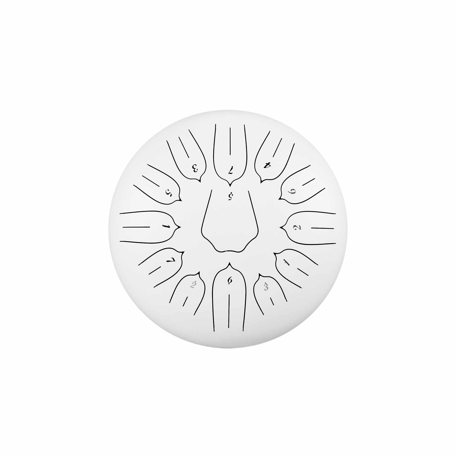 BeatRise 「Lotus」 Series - 12 Inch 13 Notes - Carbon Steel - Tongue Drum (C Major)