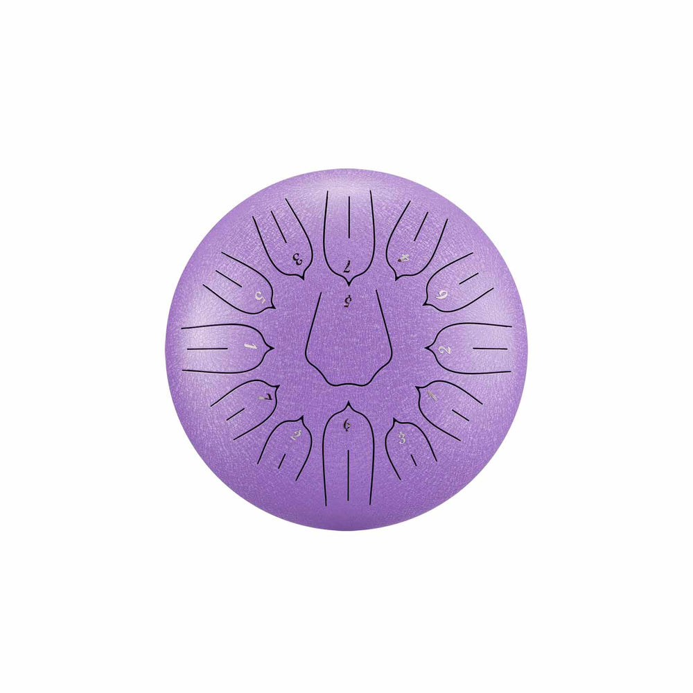 BeatRise 「Lotus」 Series - 12 Inch 13 Notes - Carbon Steel - Steel Tongue Drum (C Major)