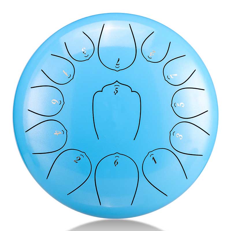 BeatRise 「Lotus X」 Series - 12 Inch 13 Notes - Carbon Steel - Tongue Drum (C Major)