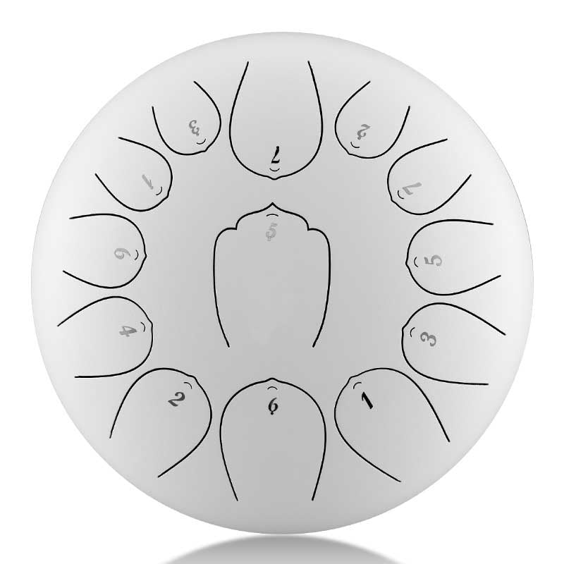 BeatRise 「Lotus X」 Series - 12 Inch 13 Notes - Carbon Steel - Tongue Drum (C Major)