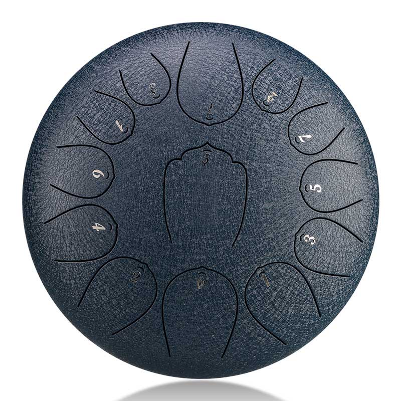 BeatRise 「Lotus X」 Series - 12 Inch 13 Notes - Carbon Steel - Tongue Drum (C Major)