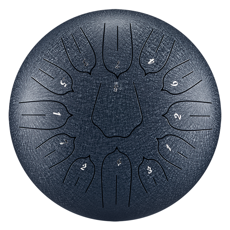 BeatRise 「Lotus」 Series - 12 Inch 13 Notes - Carbon Steel - Tongue Drum (C Major)
