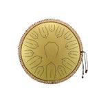 BeatRise 「Lotus」 Series - 13 Inch 15 Notes - Carbon Steel - Tongue Drum (D Major) - BeatRise Music