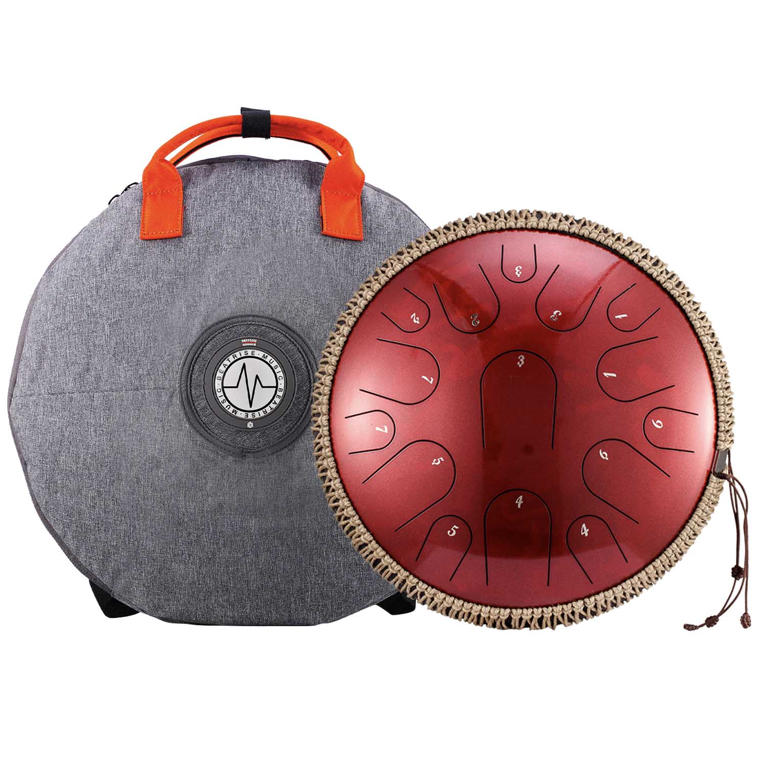 BeatRise 14 Inch 15 Notes Steel Tongue Drum (D Major)