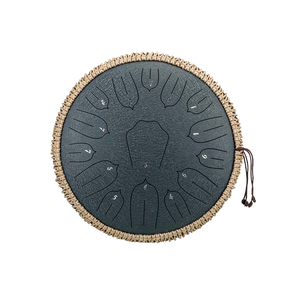 BeatRise 「Lotus」 Series - 14 Inch 15 Notes - Carbon Steel - Tongue Drum (C Major)