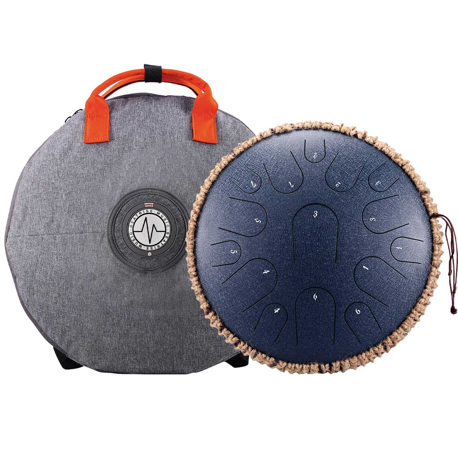 BeatRise 14 Inch 15 Notes Steel Tongue Drum (D Major)